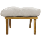 Kit 2 Puff Decorativo Retangular Para Sala Quarto Penteadeira