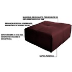 Kit 2 Puff Decorativo Sala De Estar Frances Confort Couro Bor