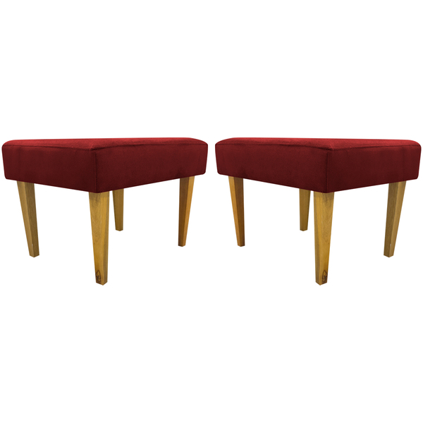 Kit 2 Puff Decorativos Charme Para Sala, Quarto, Recepção Sue