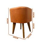 Kit 2 Puff Decorativos Estofado Pés Palito Madeira Ravena Sho