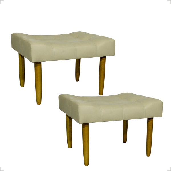 Kit 2 Puff Decorativos Para Sala, Quarto, Penteadeira Requint