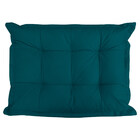 Kit 2 Puff Opala Retangular Para Sala E Quarto Suede Azul Tur