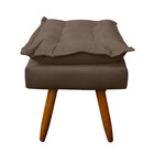 Kit 2 Puff Opala Retangular Para Sala E Quarto Suede - Jylcro