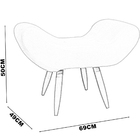 Kit 2 Puff Para Sala, Quarto E Escritório Decorativo Emilia S