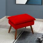 Kit 2 Puff Puf Banqueta Pes Palito Ale Veludo Sanch