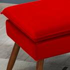 Kit 2 Puff Puf Banqueta Pes Palito Ale Veludo Sanch