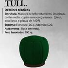 Kit 2 Puff Puf Para Sala Base Metal Chocolate Tull Veludo Peer