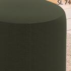 Kit 2 Puff Puf Para Sala Base Metal Preto Saien Linho Peer