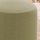 Kit 2 Puff Puf Para Sala Base Metal Preto Saien Linho Peer