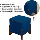 Kit 2 Puff Puf Para Sala Chui Veludo Sanch