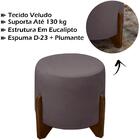 Kit 2 Puff Puf Para Sala Matte Veludo Sanch