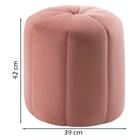 Kit 2 Puff Puf Para Sala P09 Veludo Dmobiliario