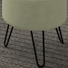 Kit 2 Puff Puf Para Sala Pes Metal Small Veludo Sl 944 Peer