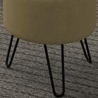 Kit 2 Puff Puf Para Sala Pes Metal Small Veludo Sl 944 Peer