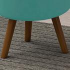 Kit 2 Puff Puf Para Sala Pes Palito Small Veludo Peer