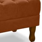 Kit 2 Puff Puf Retro Capitone 52x44cm Suede Terra Cota Mpassos