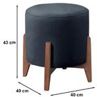 Kit 2 Puff Puf Sala Lhor Veludo Rm