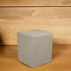 Kit 2 Puff Quadrado Decorativo Suede Bege