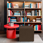 Kit 2 Puff Quadrado Para Sala E Quarto Suede Capuccino  - Jyl