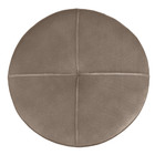 Kit 2 Puff Redondo Com Babado Para Sala E Quarto Veludo Capuc