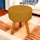 Kit 2 Puff Redondo Com Botonê Para Sala E Quarto Veludo Mosta