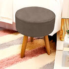 Kit 2 Puff Redondo Para Sala E Quarto Suede - Jylcrom - Capuc