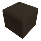 Kit 2 Puff Retangular Elo Para Sala E Quarto Suede Marrom- Jy