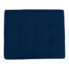 Kit 2 Puff Retangular New Para Sala E Quarto Suede Azul- Jylc