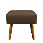 Kit 2 Puff Retangular New Para Sala E Quarto Suede Capuccino-