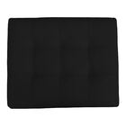 Kit 2 Puff Retangular New Para Sala E Quarto Suede Preto- Jyl