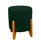 Kit 2 Puff Thor Luxo Para Sala E Quarto Suede Verde- Jylcrom