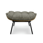 Kit 2 Puffs Costela Veludo Base Metálica - Pallazio - Capucci