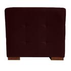 Kit 2 Puffs Cuba Decorativo Suede Bordo Kasa Sofá