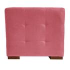 Kit 2 Puffs Cuba Decorativo Suede Rosa Goiaba Kasa Sofá