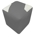 Kit 2 Puffs Decorativo Quadrado Para Sala Quarto Penteadeira