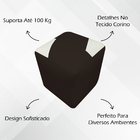 Kit 2 Puffs Decorativo Quadrado Para Sala Quarto Penteadeira