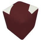 Kit 2 Puffs Decorativo Quadrado Para Sala Quarto Penteadeira