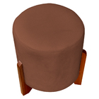 Kit 2 Puffs Decorativo Redondo Confortável Para Sala Quarto P