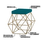 Kit 2 Puffs Decorativo Sala De Estar Base Gold Trixie Suede A