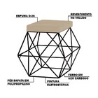 Kit 2 Puffs Decorativo Sala De Estar Base Preto Trixie Veludo