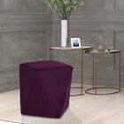 Kit 2 Puffs Decorativos Ametista B-292 Veludo Uva