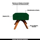 Kit 2 Puffs Decorativos Base Giratória Karen Suede Verde G19