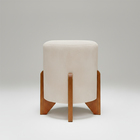 Kit 2 Puffs Decorativos Eloah Redondo Assento Extra Para Sala