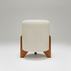 Kit 2 Puffs Decorativos Eloah Redondo Assento Extra Para Sala