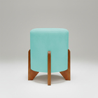 Kit 2 Puffs Decorativos Eloah Redondo Assento Extra Para Sala