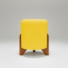 Kit 2 Puffs Decorativos Eloah Redondo Assento Extra Para Sala