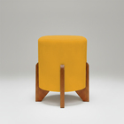 Kit 2 Puffs Decorativos Eloah Redondo Assento Extra Para Sala