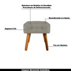 Kit 2 Puffs Decorativos Pés Palito Karen Suede Nude G19 - Gra