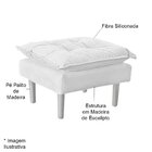 Kit 2 Puffs Decorativos Quadrado Com Pés Palito Heloíse Velud