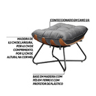 Kit 2 Puffs Decorativos Sala De Estar Caim Base De Madeira Pr